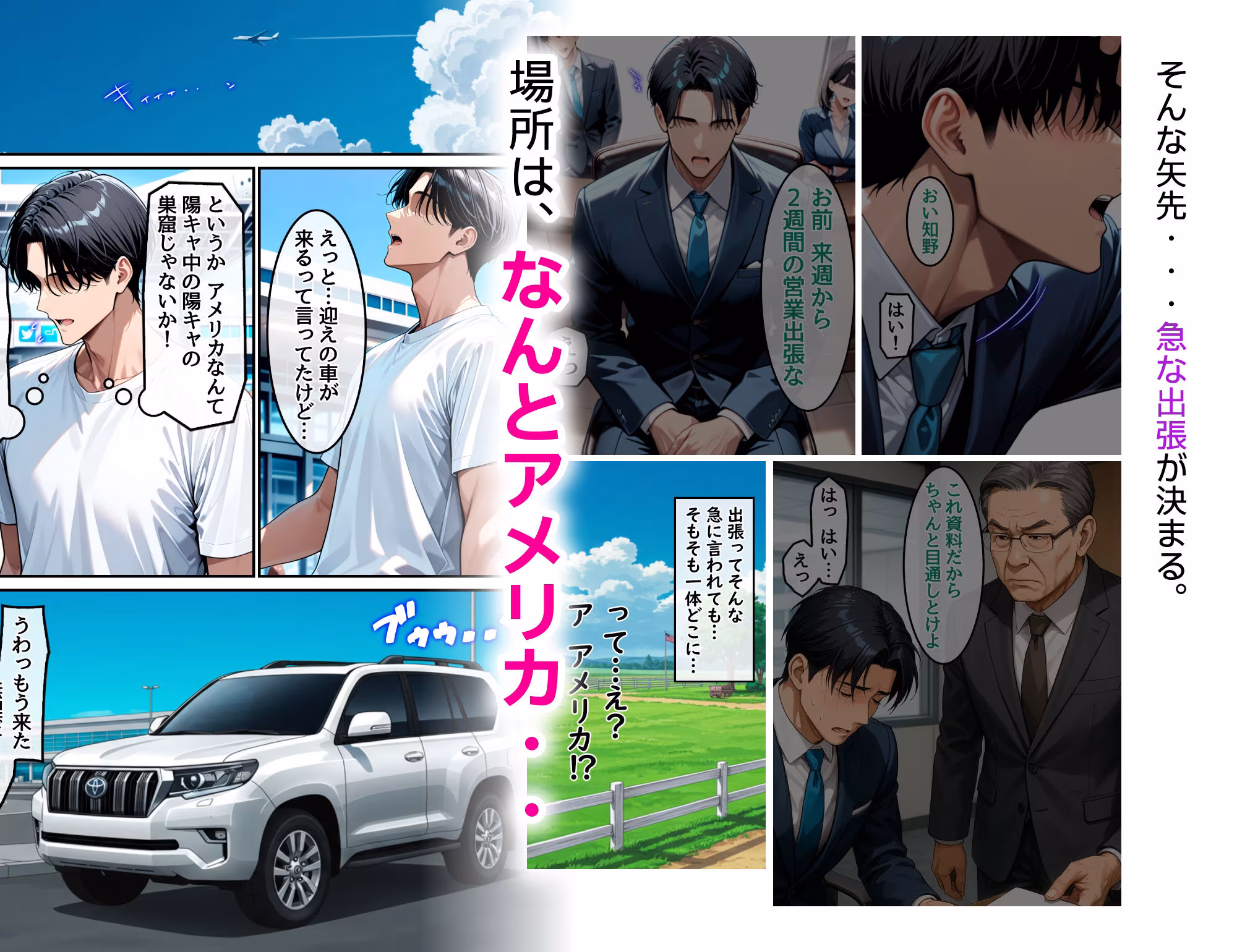 ホームステイ先の爆乳ブロンド美女に雌牛コスで誘惑されてイチャラブ種付け生活1