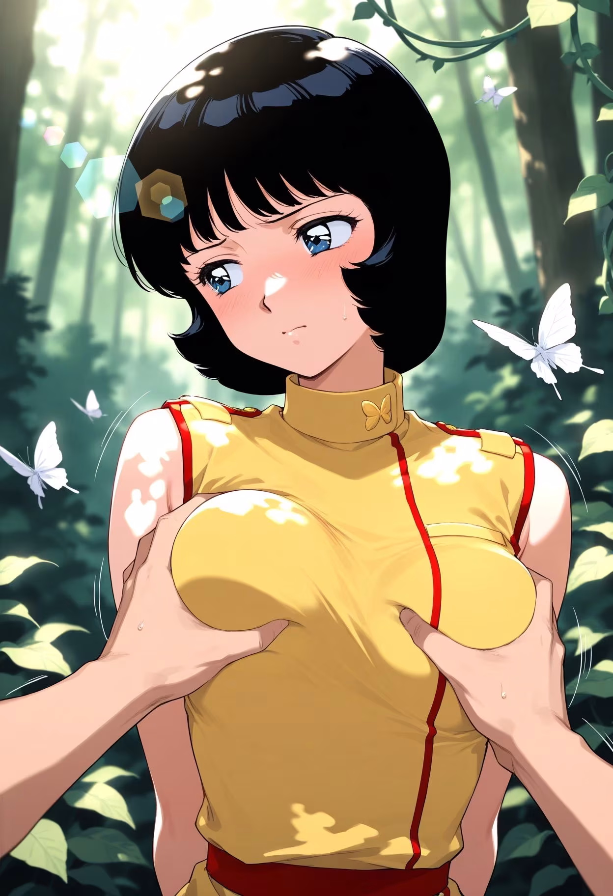 50人の女の子の胸揉み