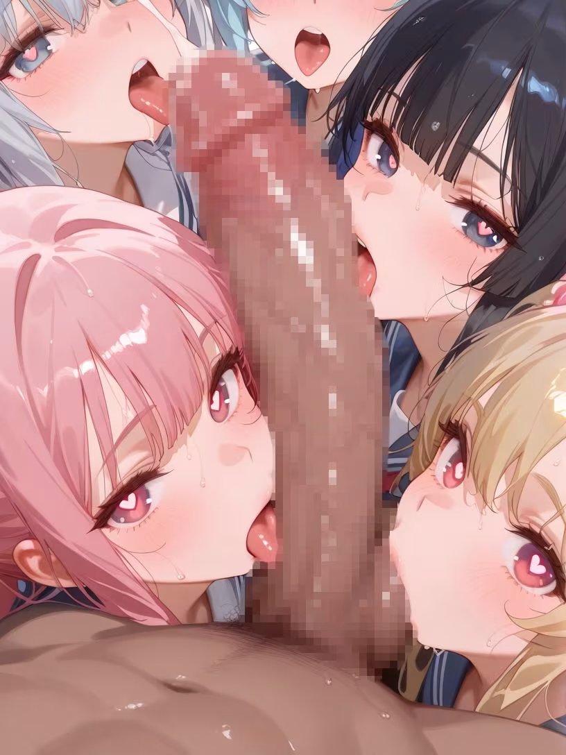 巨乳制服女子とハーレムエッチ9
