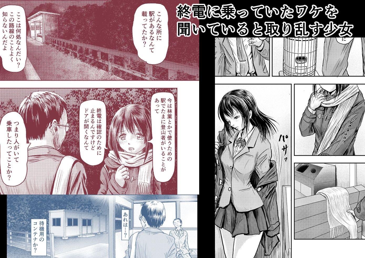 終電で下車した所は山岳無人駅だった