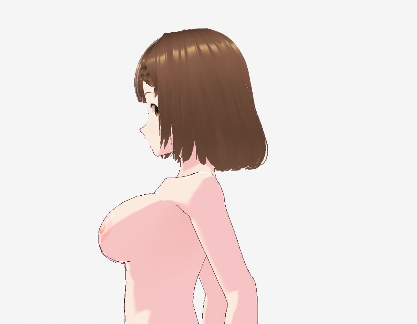 ブラック＆ゴールドなドレス姿（セリフなし  3DCGモデル  イラスト集）