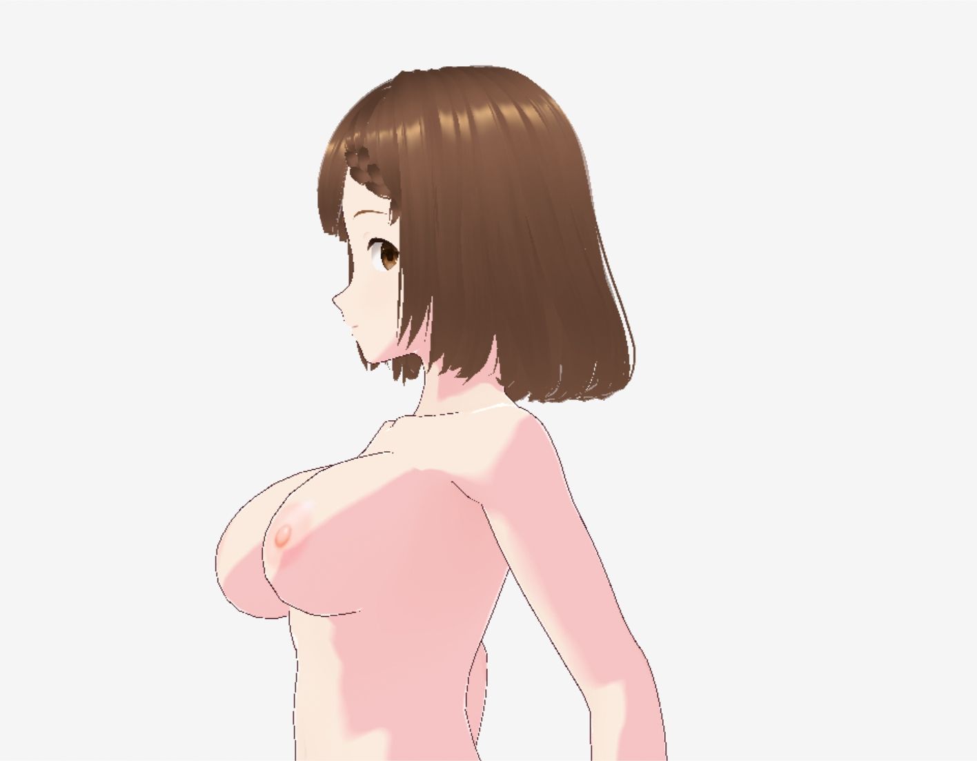 ブラック＆ゴールドなドレス姿（セリフなし  3DCGモデル  イラスト集）