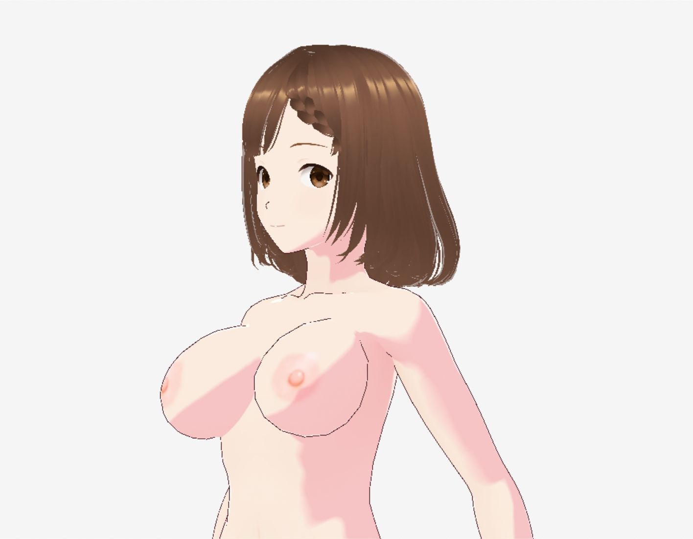 ブラック＆ゴールドなドレス姿（セリフなし  3DCGモデル  イラスト集）