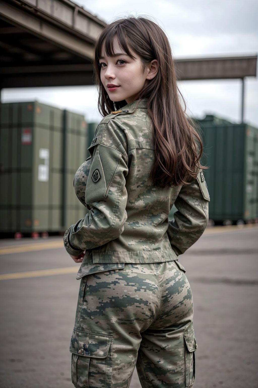 えっちな迷彩服