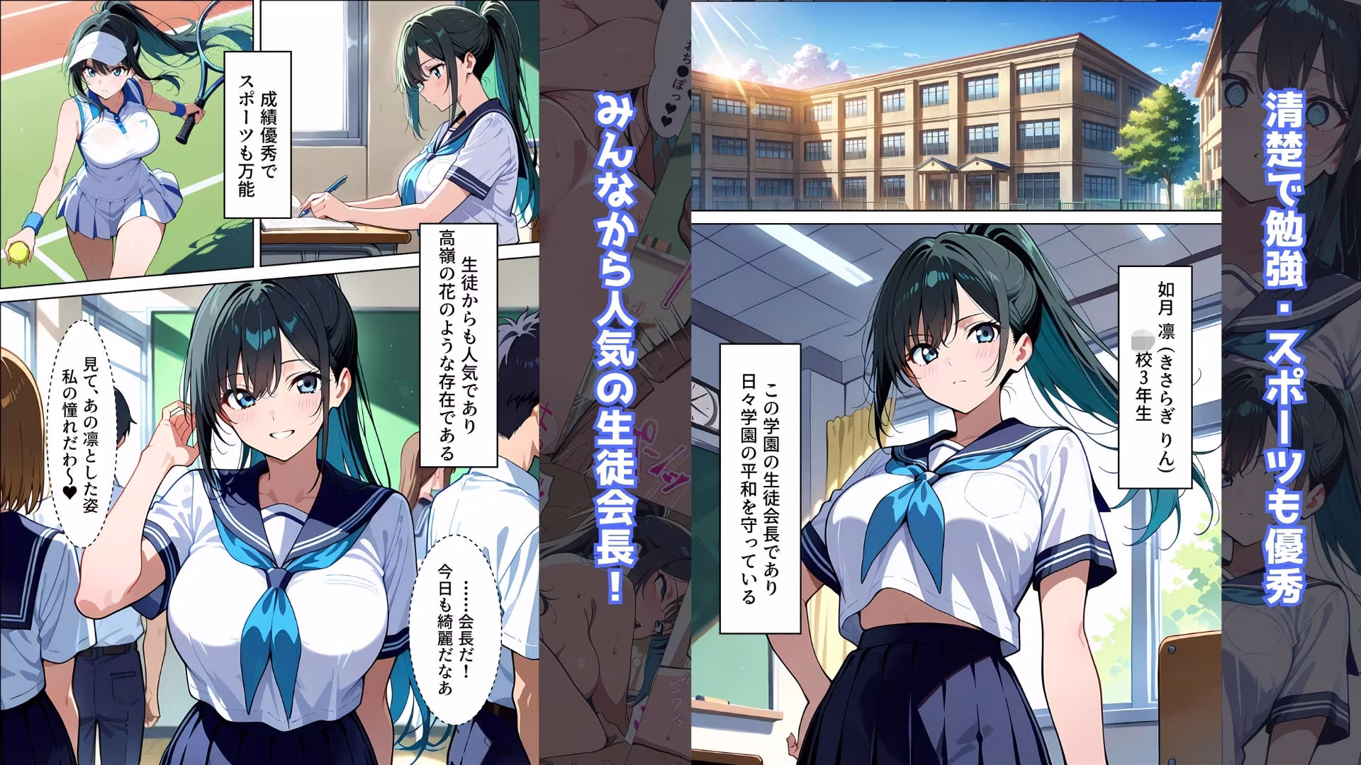 【催●アプリ】〜清楚な生徒会長が大嫌いな豚教師に常識改変されておち●ぽ大好きにさせられる話〜