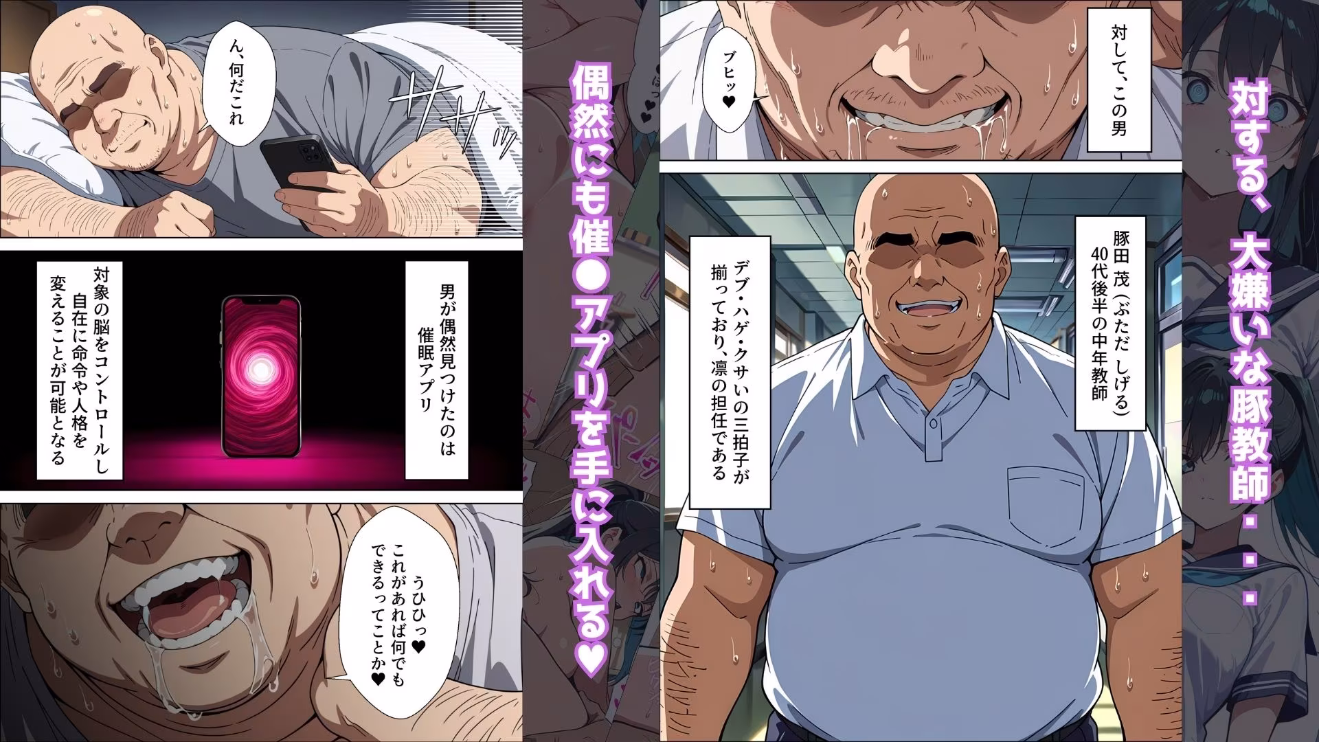 【催●アプリ】〜清楚な生徒会長が大嫌いな豚教師に常識改変されておち●ぽ大好きにさせられる話〜