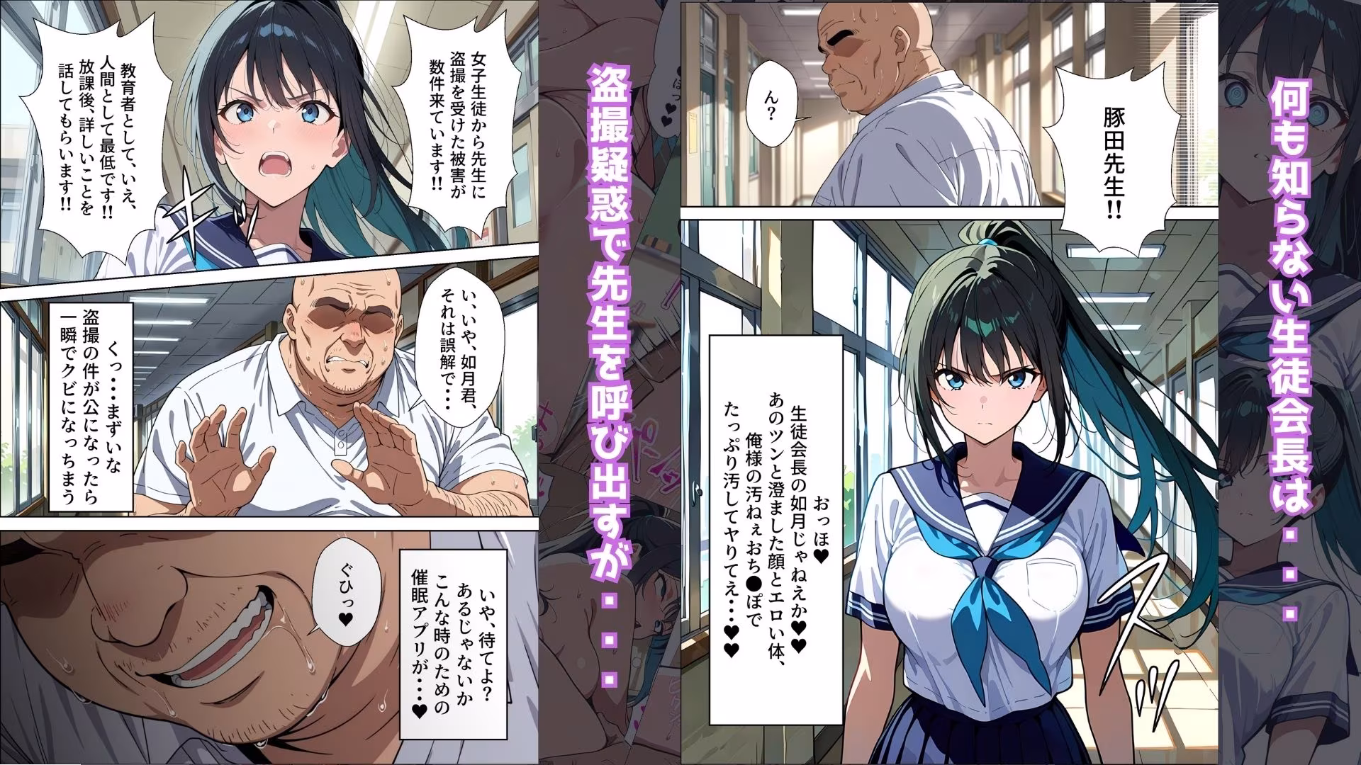 【催●アプリ】〜清楚な生徒会長が大嫌いな豚教師に常識改変されておち●ぽ大好きにさせられる話〜