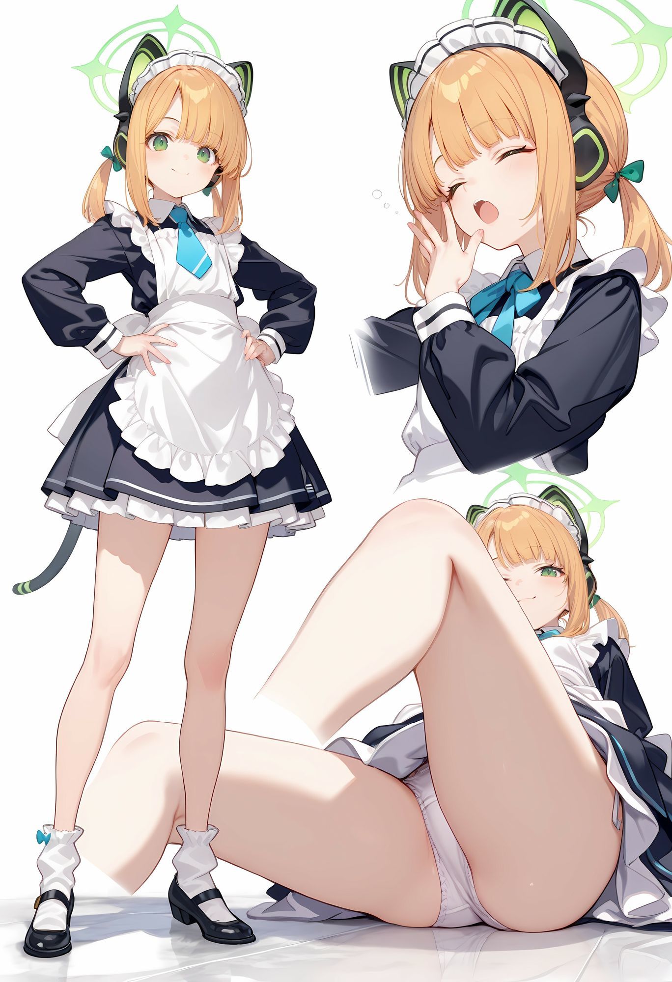 ブルアカCG集6-マルチアングル500枚（下着・メイド・胸チラ・チャイナ・パンスト）