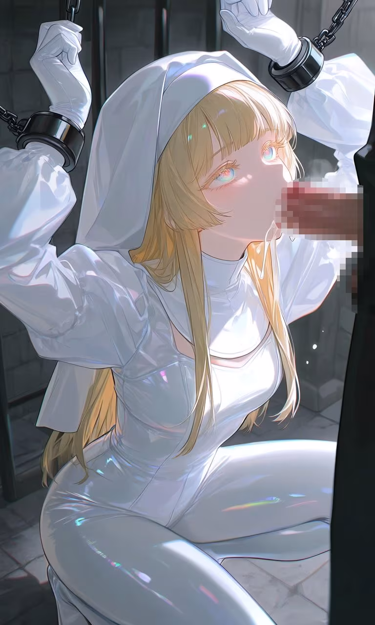シスター風  ラバースーツ  拘束エロ画像集