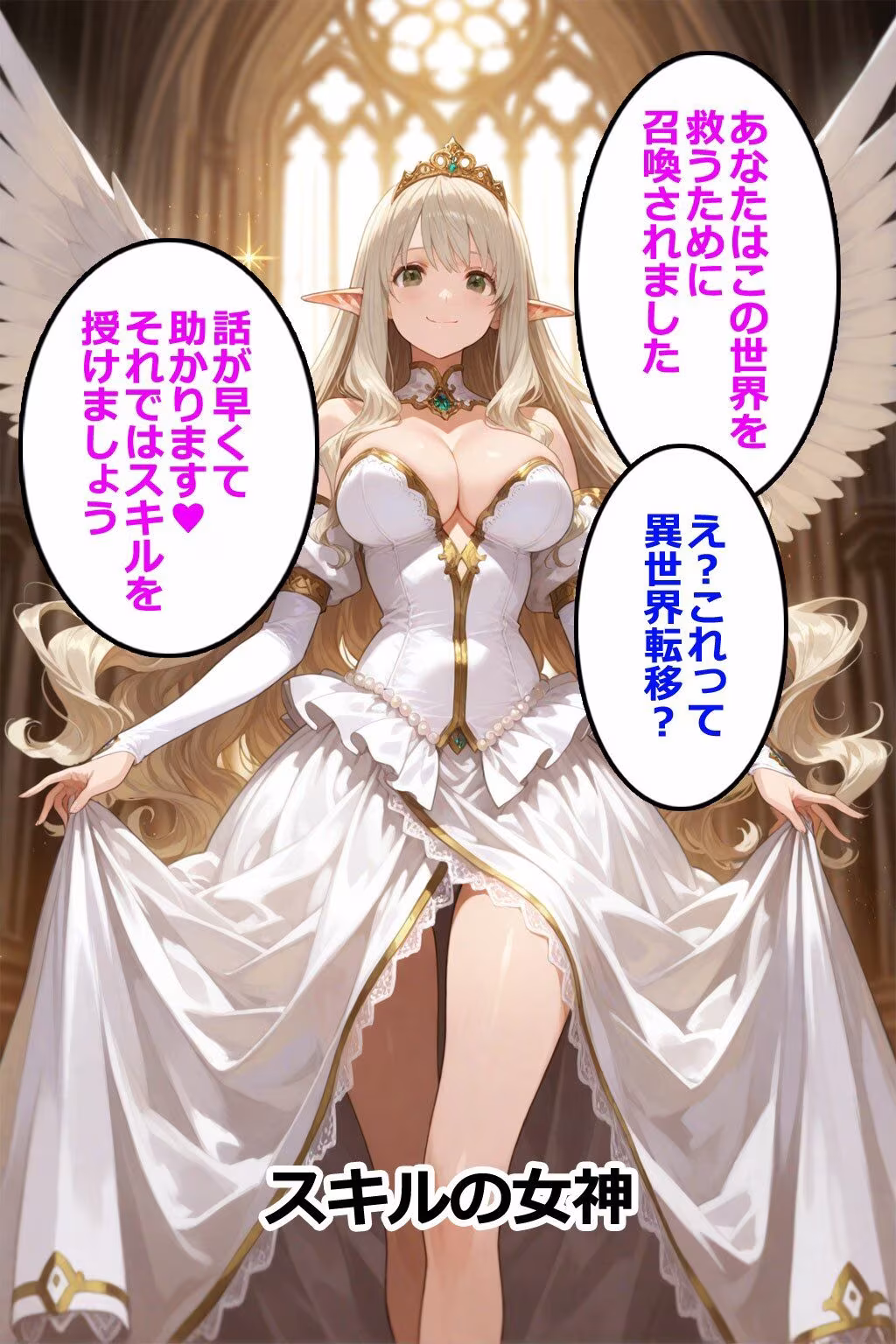 即堕ちクエスト 異世界でもその男と会話してはいけない 即堕ち2コマ