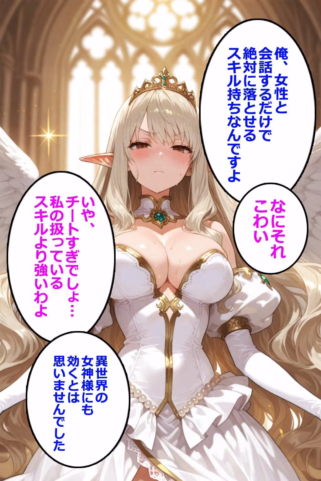 即堕ちクエスト 異世界でもその男と会話してはいけない 即堕ち2コマ