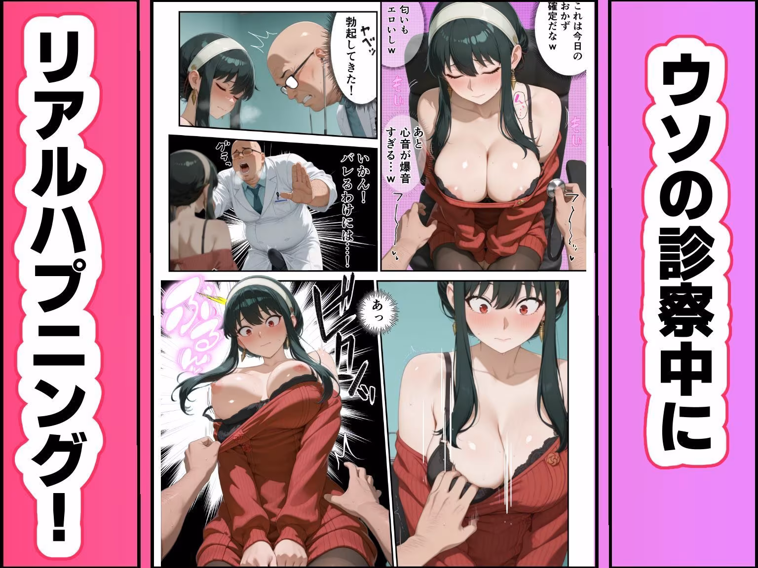 （偽）人妻が仕事帰りに立ち寄った医院で処女喪失