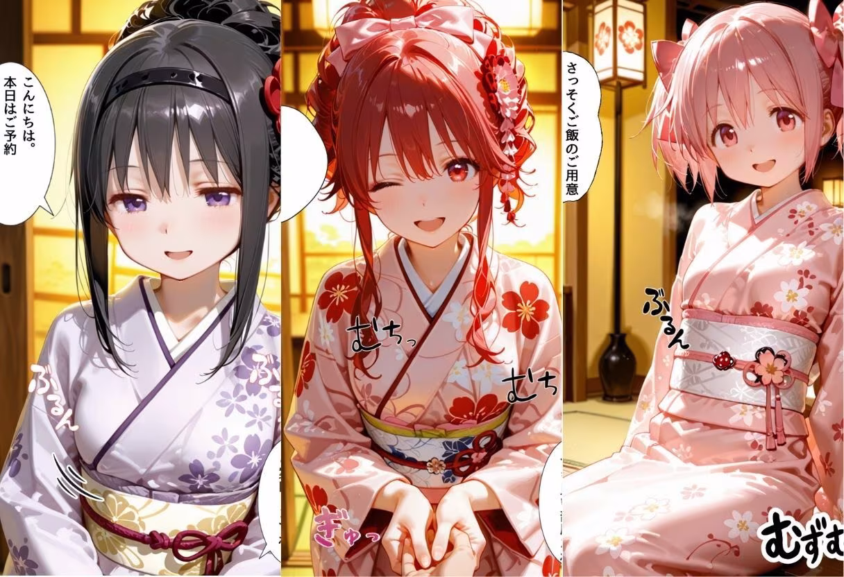 ゆけむり温泉旅館の女将さんをデカチンでメス堕ちさせた話   魔◯少女ま◯か☆マギ◯編