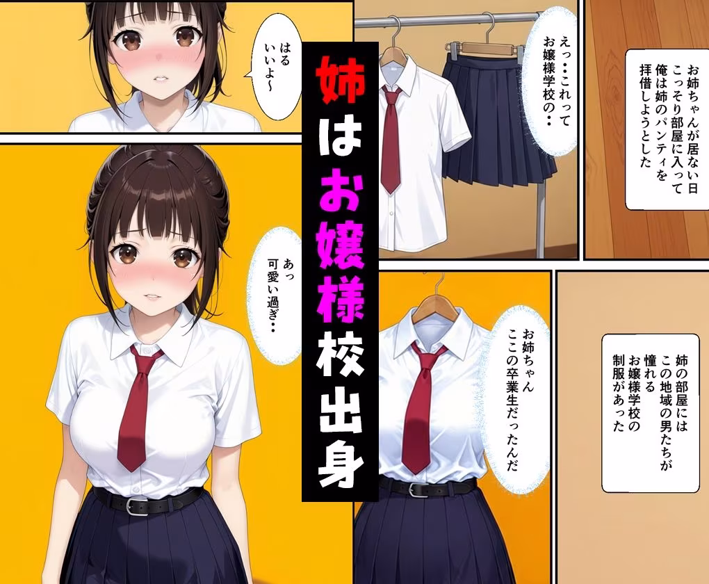 父親の再婚で出来た姉が可愛いだけでなくエロ過ぎて中出しした話