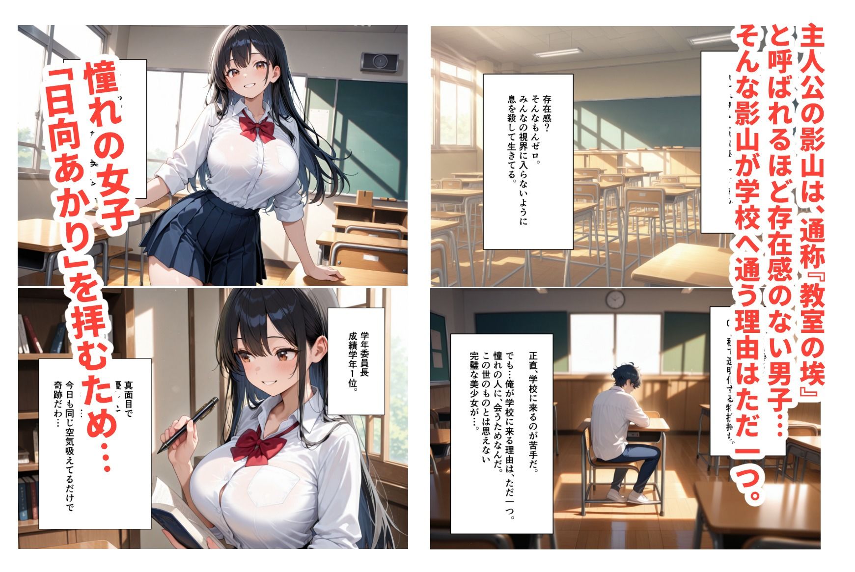 才色兼備な委員長が  陰キャな俺にメス堕ちした話