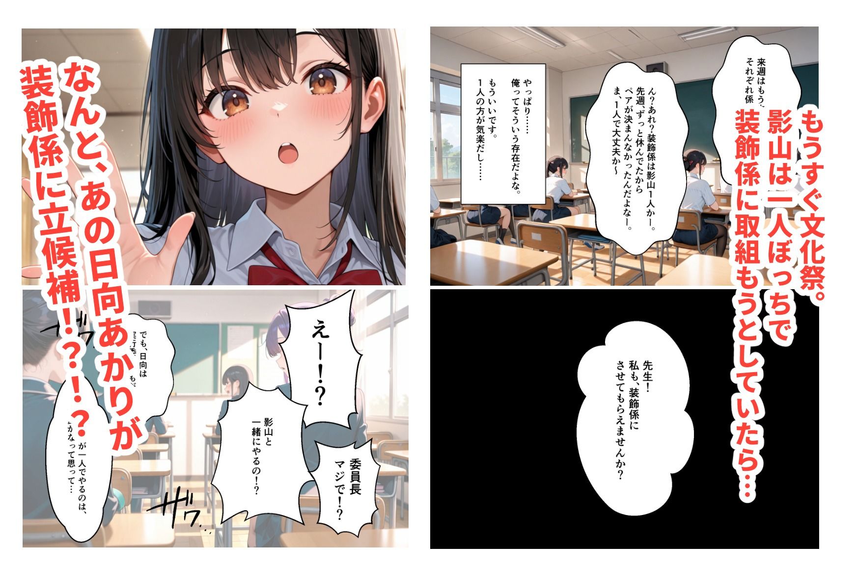 才色兼備な委員長が  陰キャな俺にメス堕ちした話