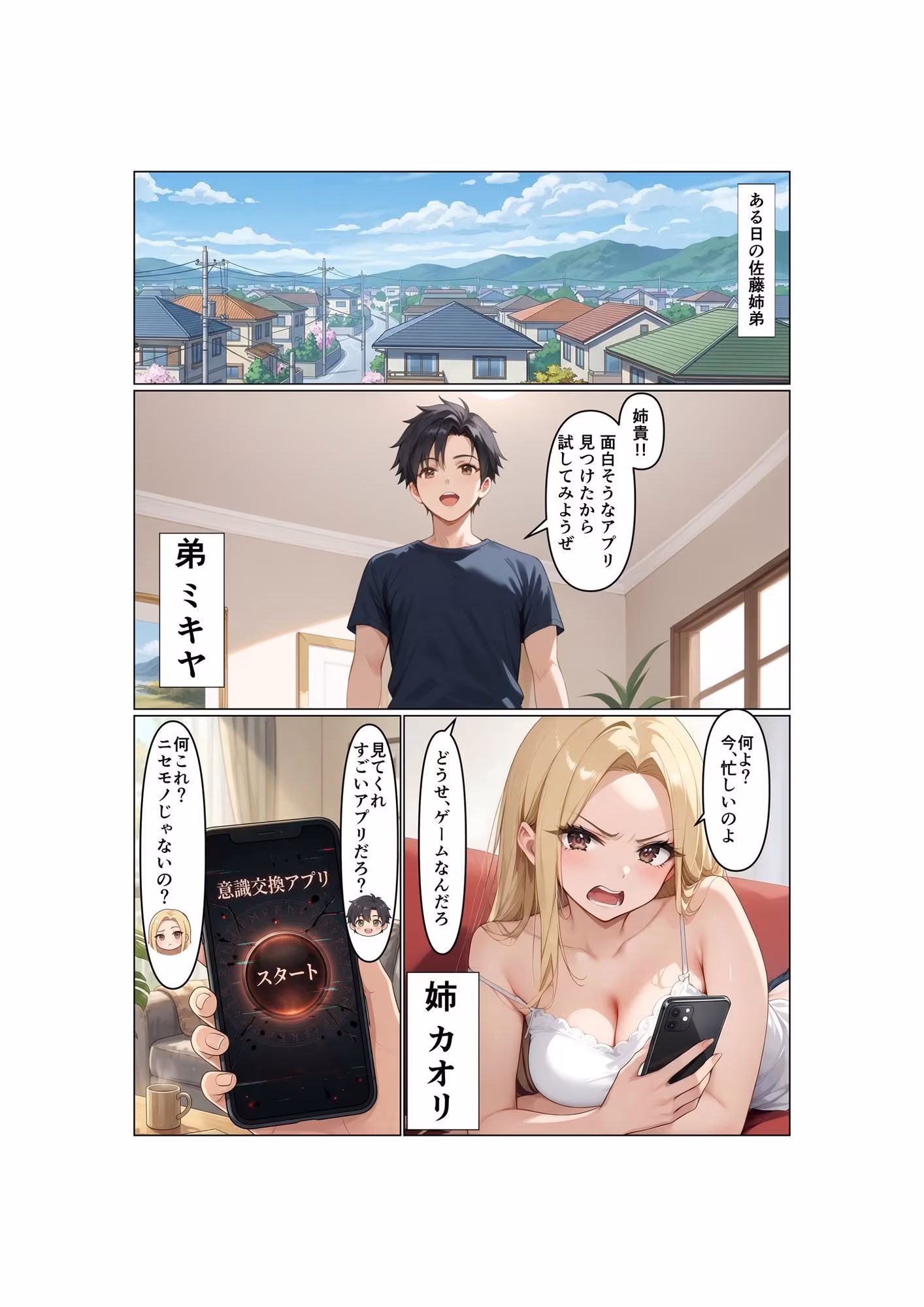 姉弟交換！！双子の弟は姉のカラダで女の快楽を知る