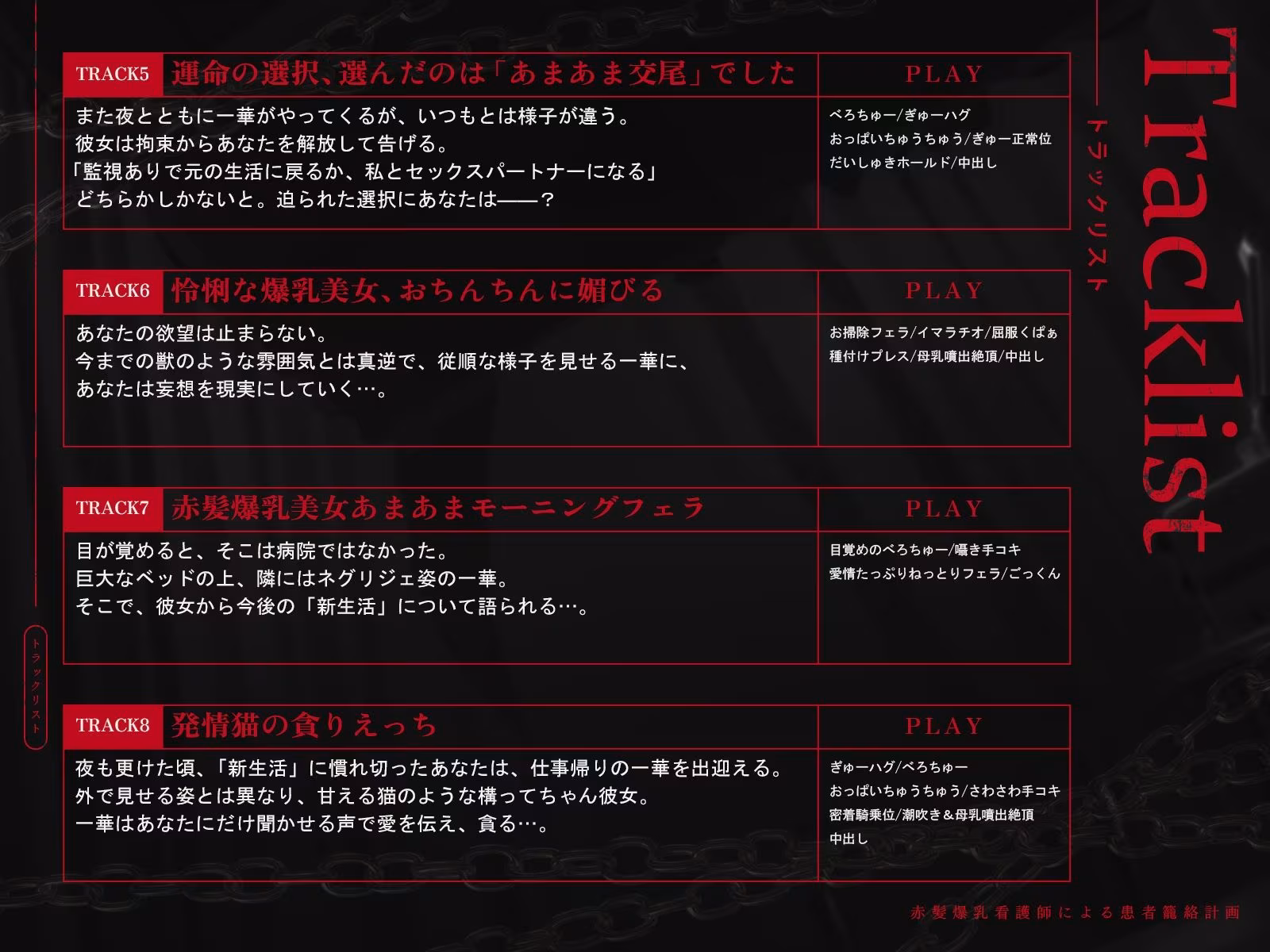 赤髪爆乳看護師による患者籠絡計画（KU100マイク収録作品）