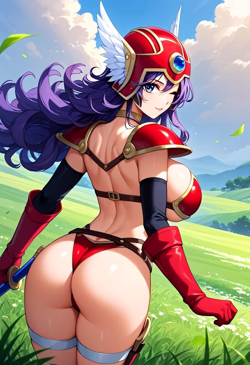 AIさんに描いてもらったビキニアーマーの戦士さん