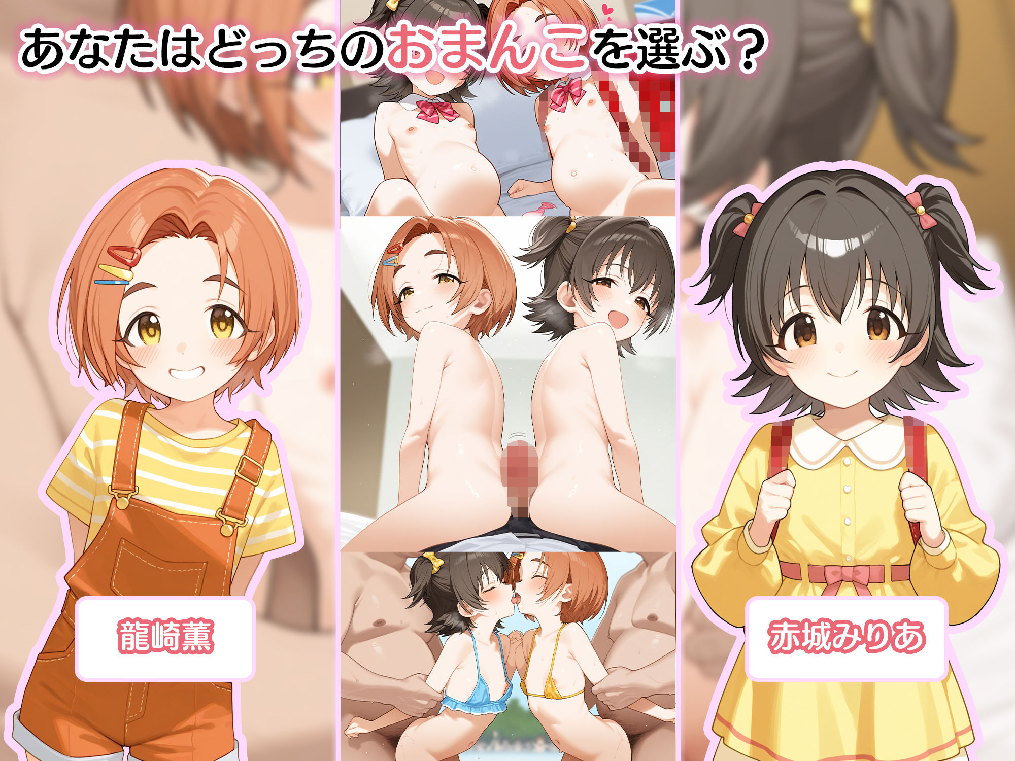 とろふわオマンコ食べ比べ♪種付け孕ませ性活 赤○みりあ＆龍○薫