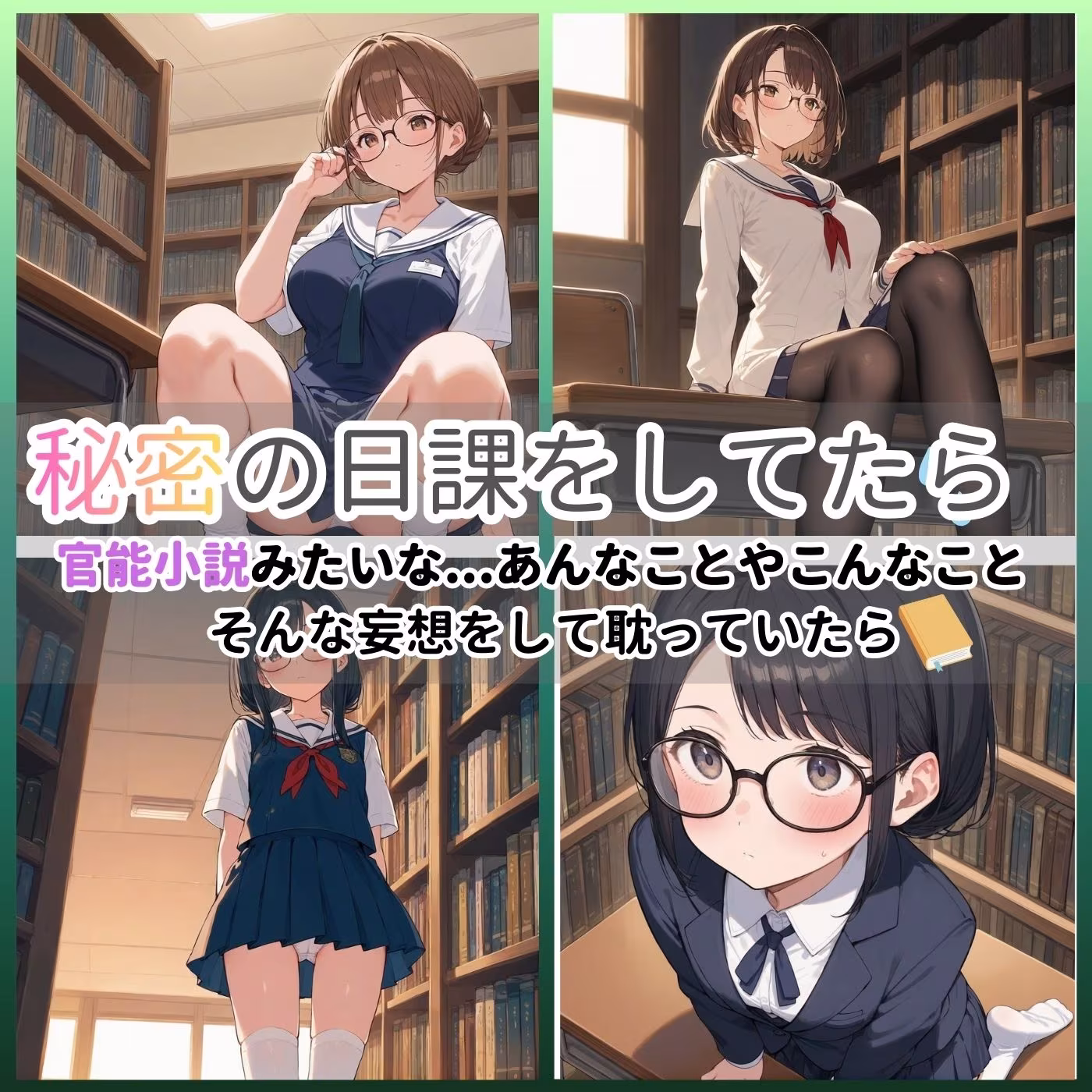 学園性活！図書委員と官能的な秘め事3【メガネ美少女の厳選CG350枚収録】