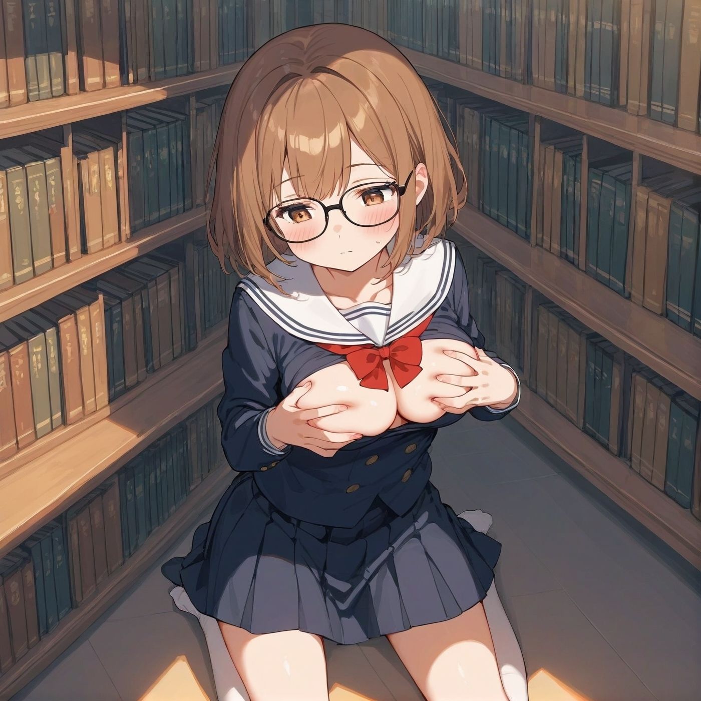 学園性活！図書委員と官能的な秘め事3【メガネ美少女の厳選CG350枚収録】