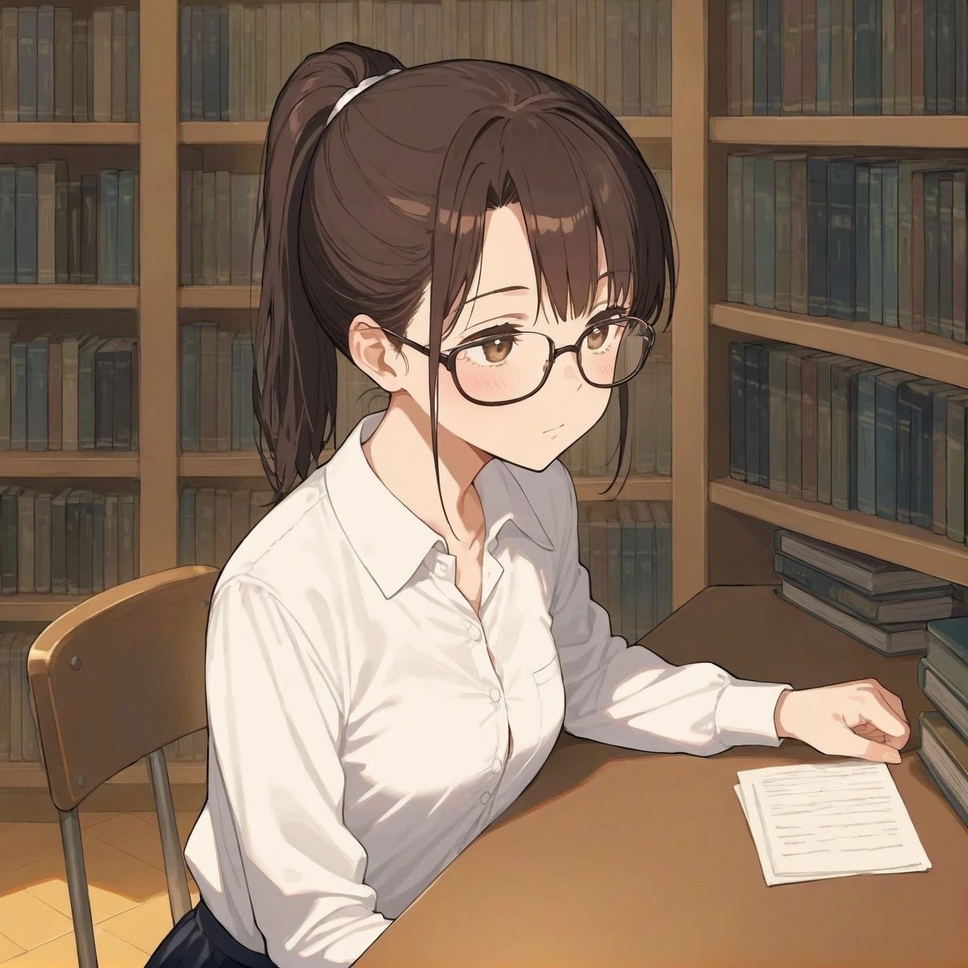 学園性活！図書委員と官能的な秘め事3【メガネ美少女の厳選CG350枚収録】