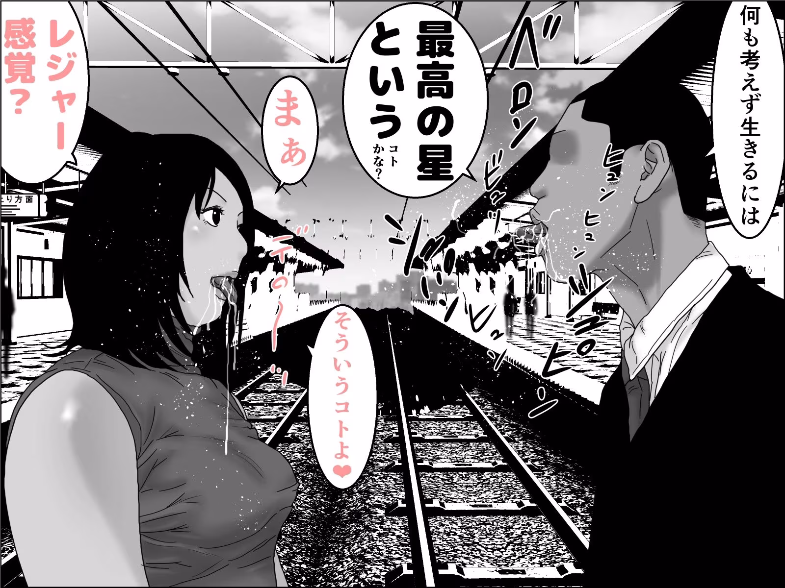 織姫と彦星  モノクロ版