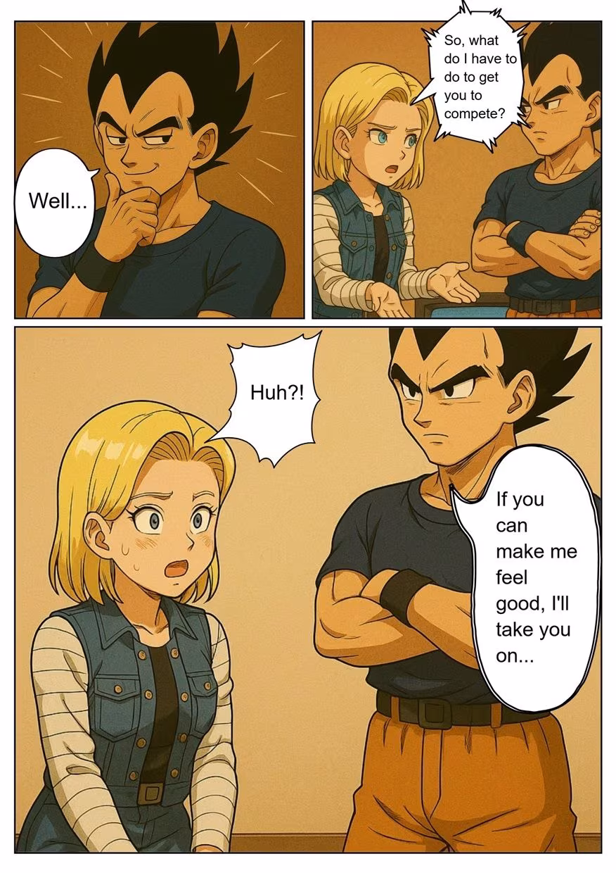 ［English］Android 18 is seduced by a Saiyan during a brief time alone with him while drinking. While Krillin is asleep， she continues to have sex with the Saiyan until morning...