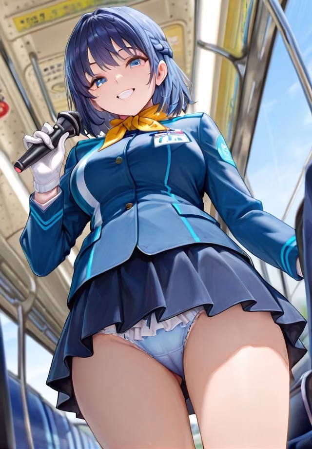 下から失礼しま〜す♪  バスガイド編