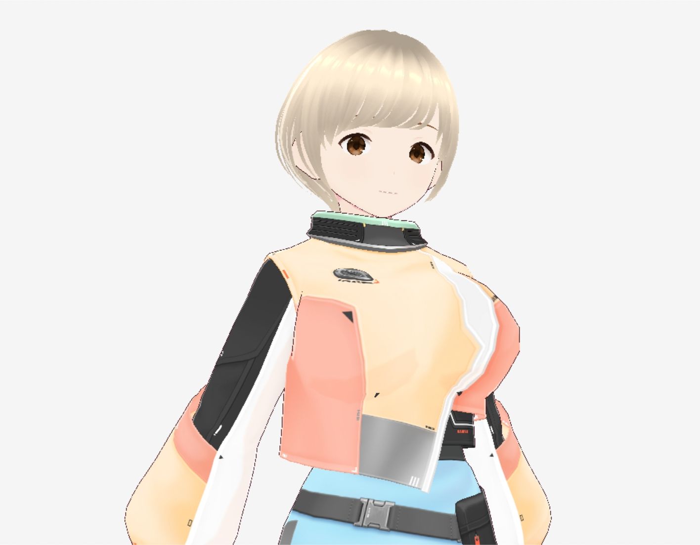 未来人っぽい巨乳おねえさん