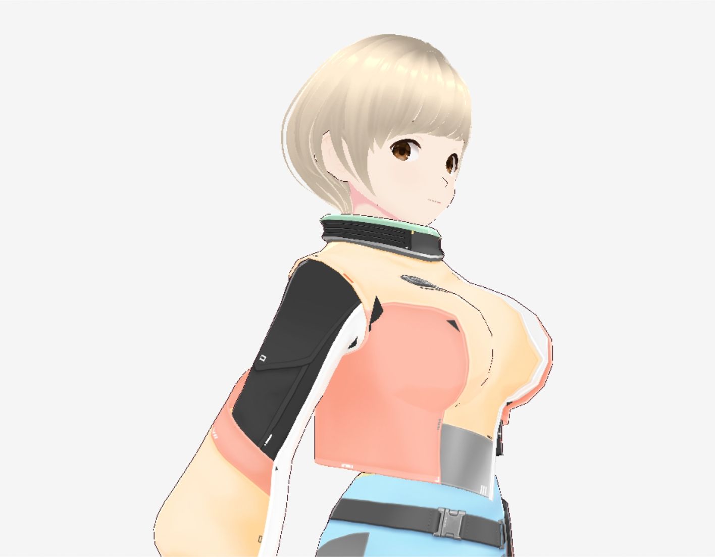 未来人っぽい巨乳おねえさん