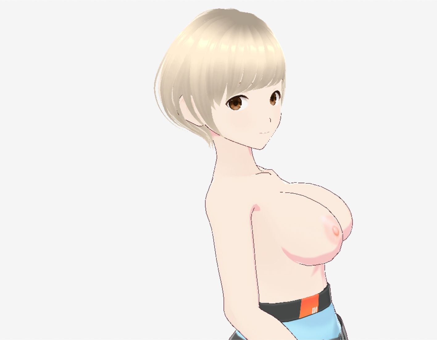 未来人っぽい巨乳おねえさん