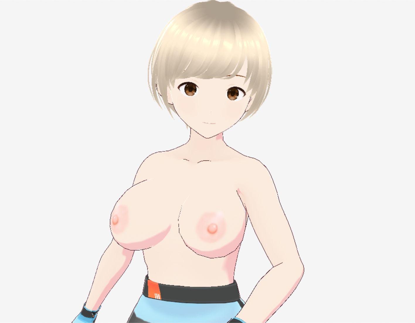 未来人っぽい巨乳おねえさん