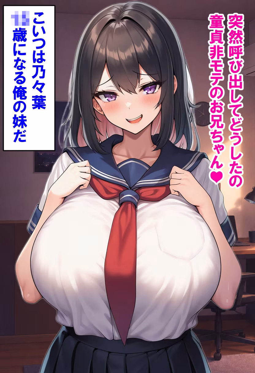 いつも童貞と俺を馬鹿にしてくる生意気巨乳妹を催●アプリで孕み袋にしちゃいました