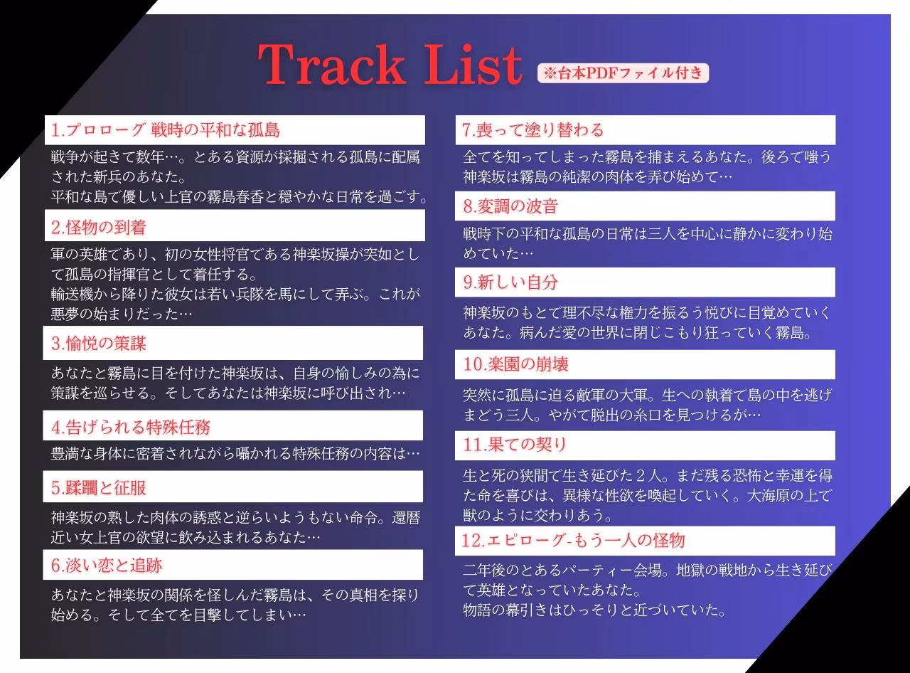 陥落する淫欲の軍島〜甘く危険な熟女の上官に命令と肉欲で縛られて〜