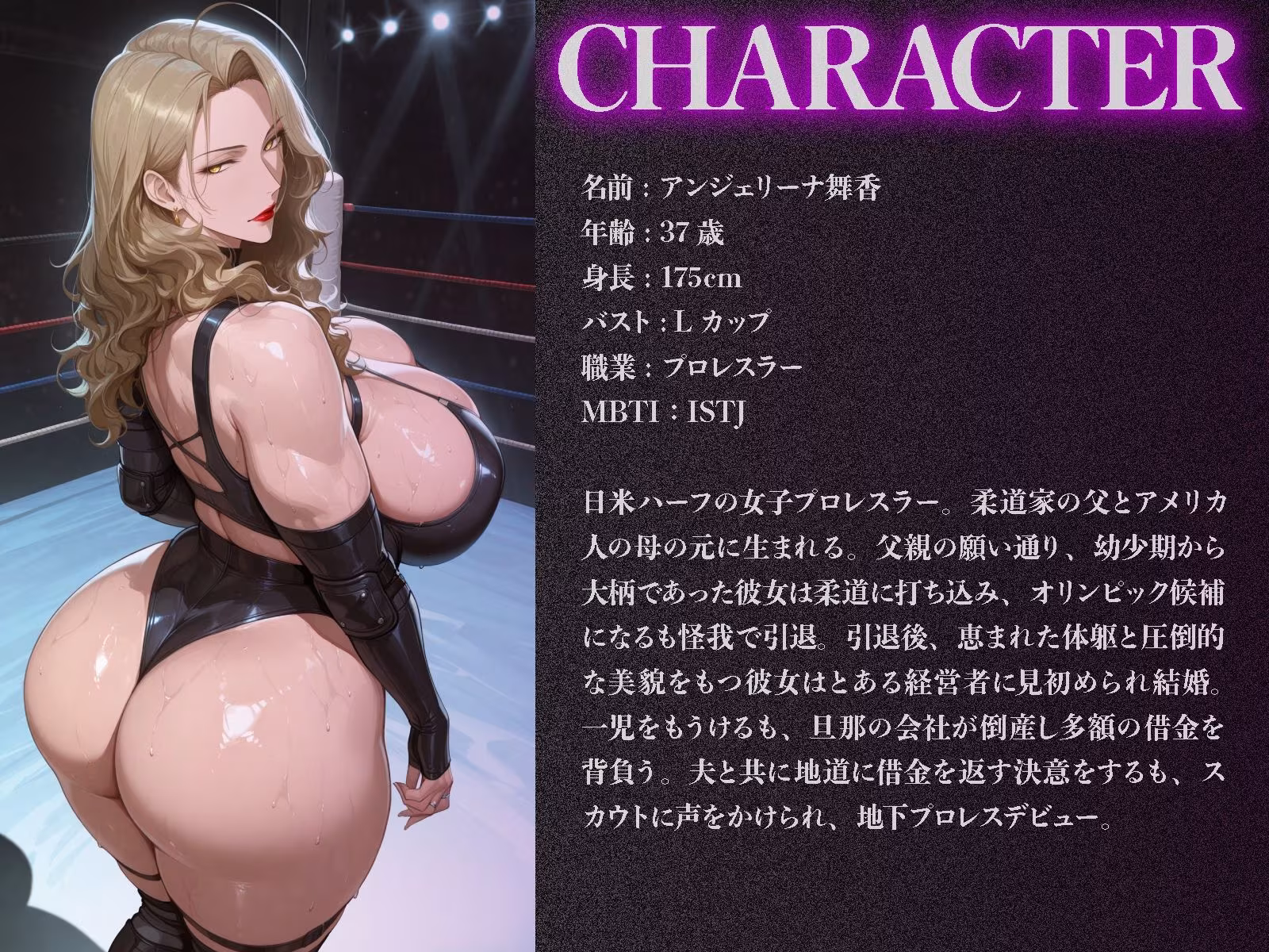 爆乳人妻プロレスラー、試合中に肉便器に堕ちるまで、