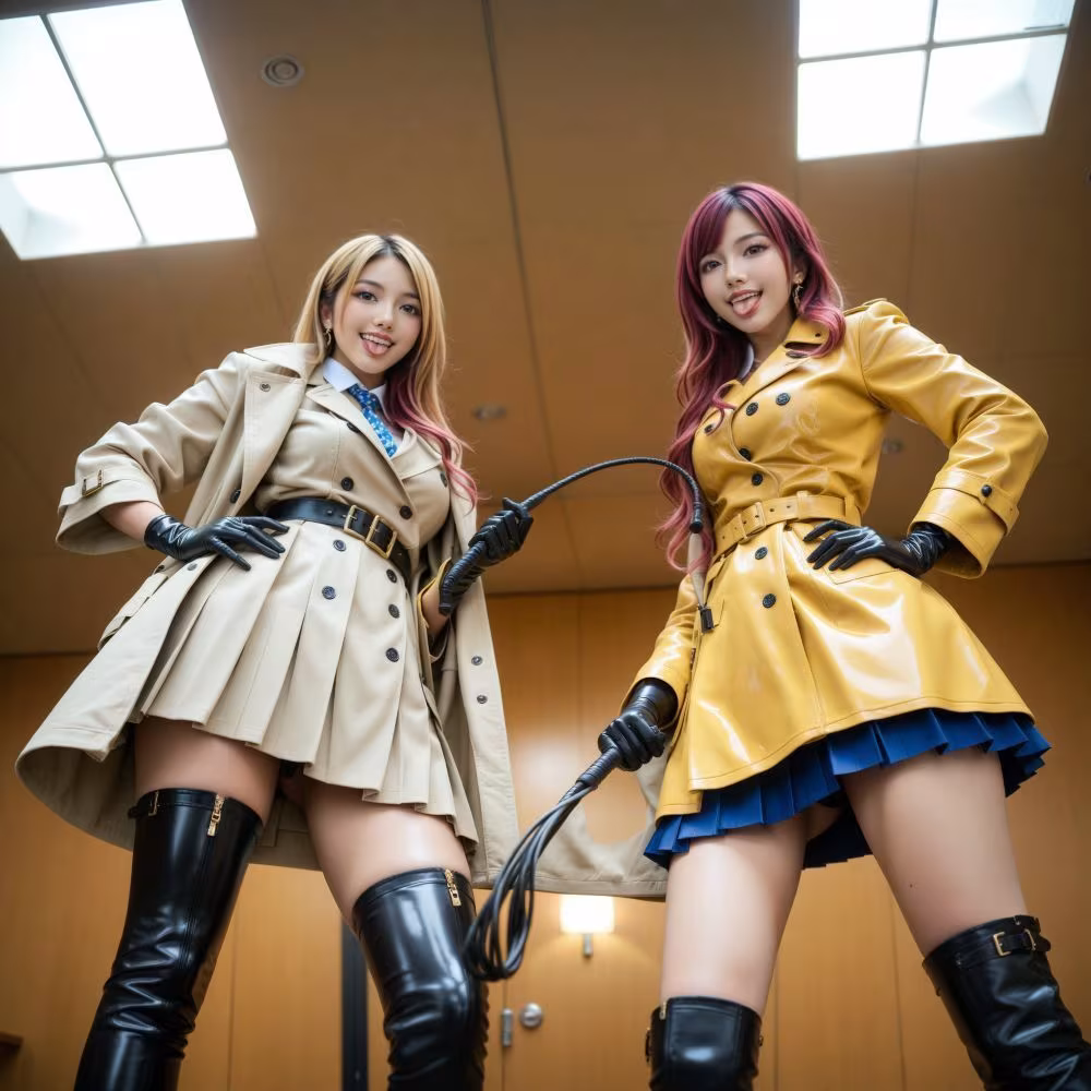 制服QUEEN ブーツ9 ＆ トレンチコート