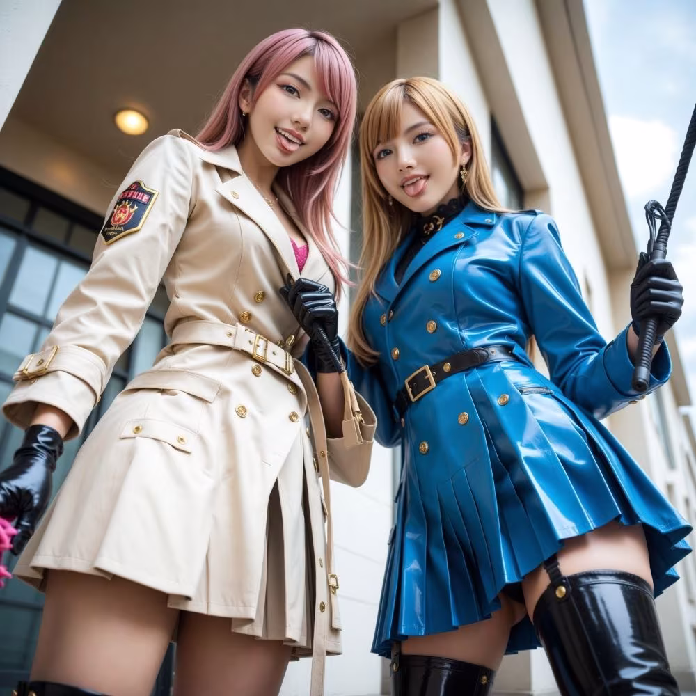 制服QUEEN ブーツ9 ＆ トレンチコート