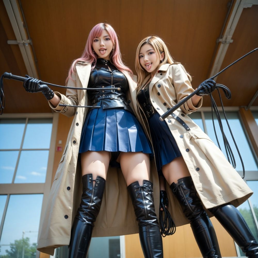 制服QUEEN ブーツ9 ＆ トレンチコート