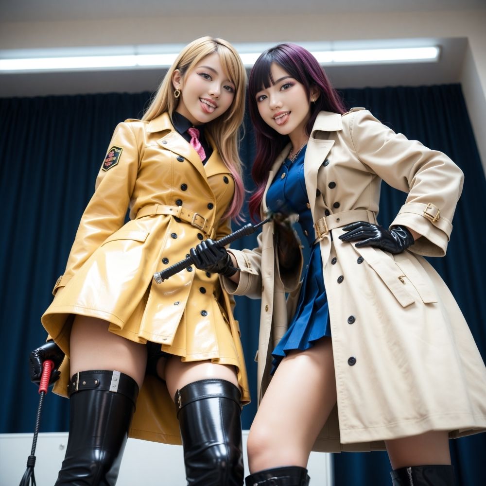 制服QUEEN ブーツ9 ＆ トレンチコート