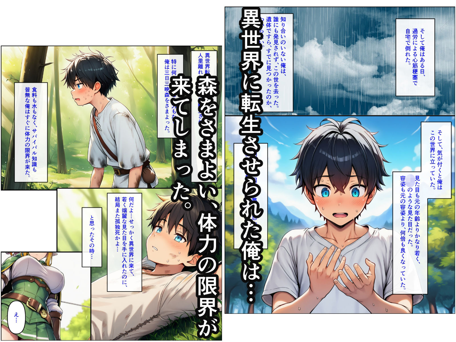 異世界転生して美人巨乳エルフ親子とらぶらぶセックスする話 〜娘編〜