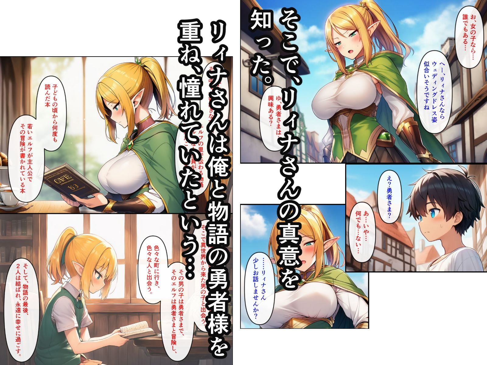 異世界転生して美人巨乳エルフ親子とらぶらぶセックスする話 〜娘編〜