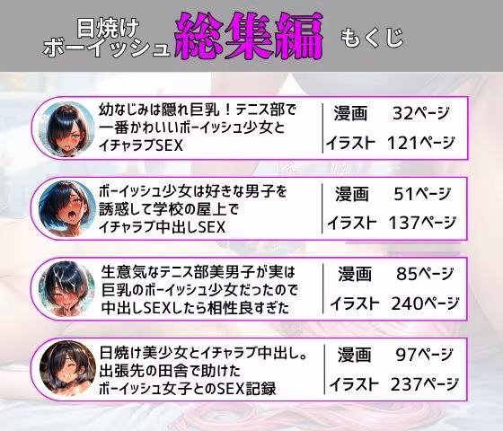 【総集編】ボーイッシュ美少女とイチャラブ中出しSEX