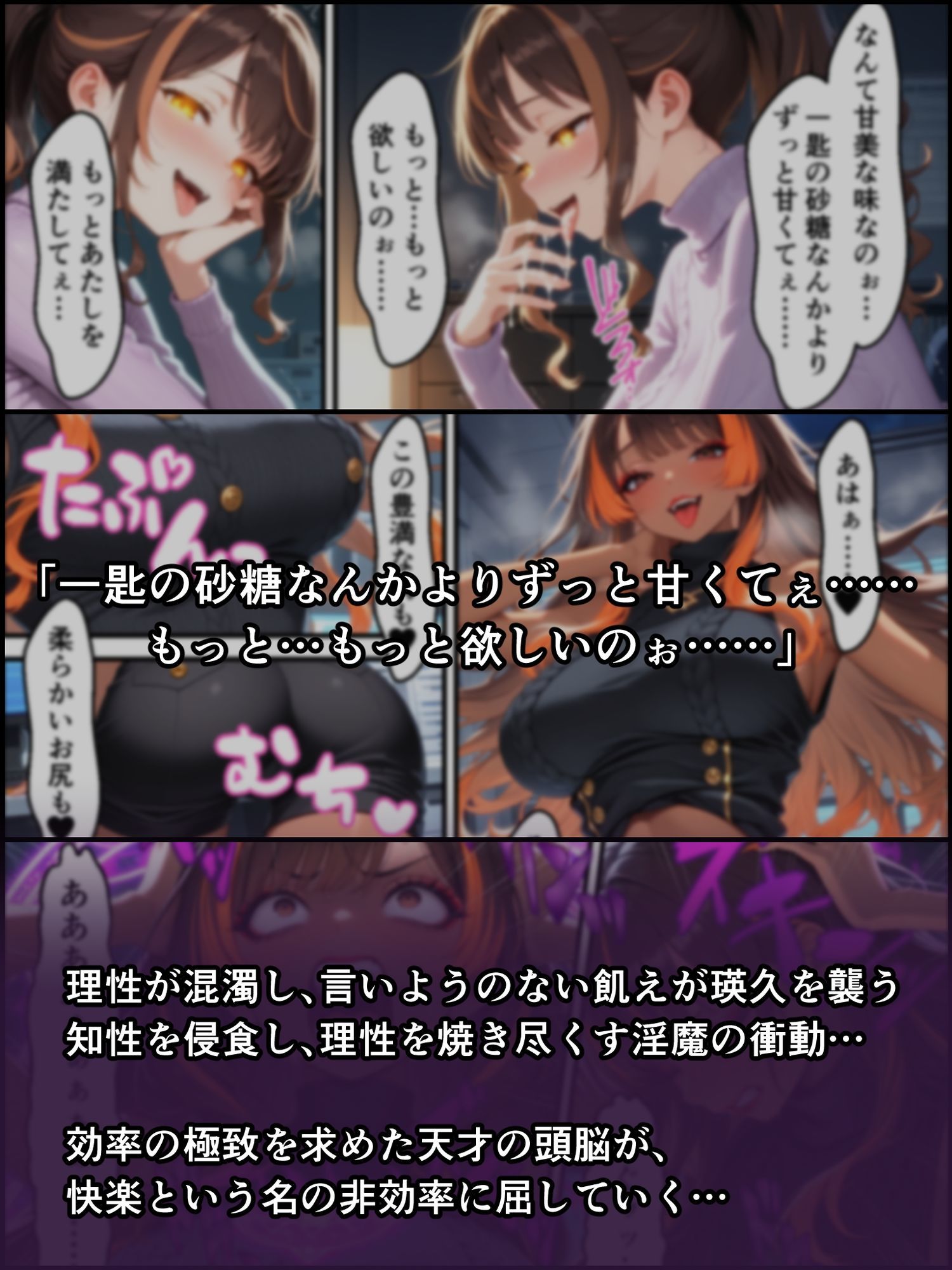 蝕宴のコラプティオ 美人研究者に憑依され美少女に変えられた天才○校生が、オスを喰い漁る黒ギャル淫魔に堕ちるまでの1ヶ月間