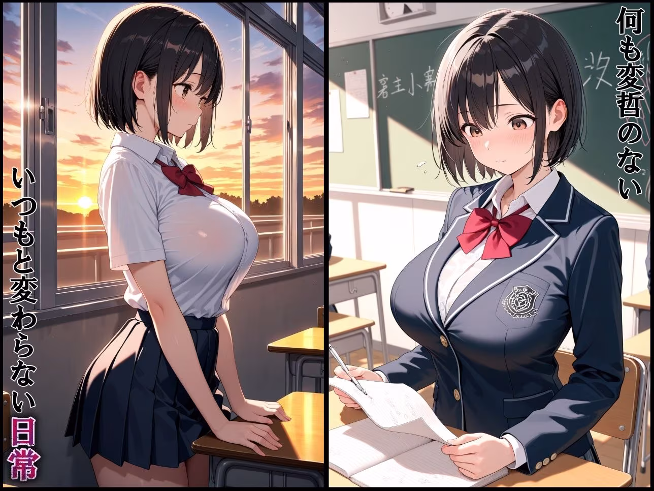 巨乳性指導〜調教されたまんこは男子達の肉便器〜