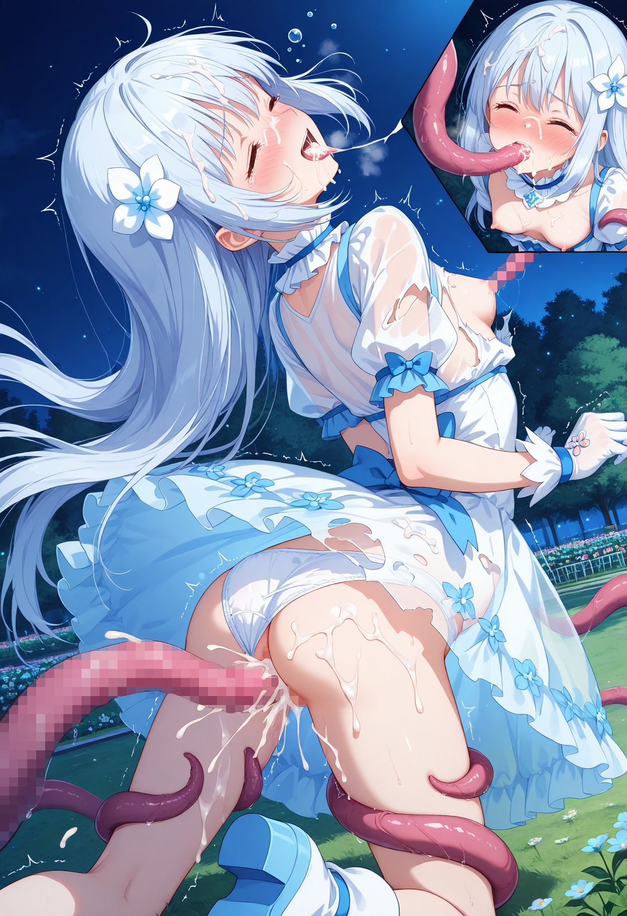 【触手・回し・放尿】魔法少女を絶やすな！2 SMGs持続可能な魔法少女たち（黒・白・紫）CG313枚