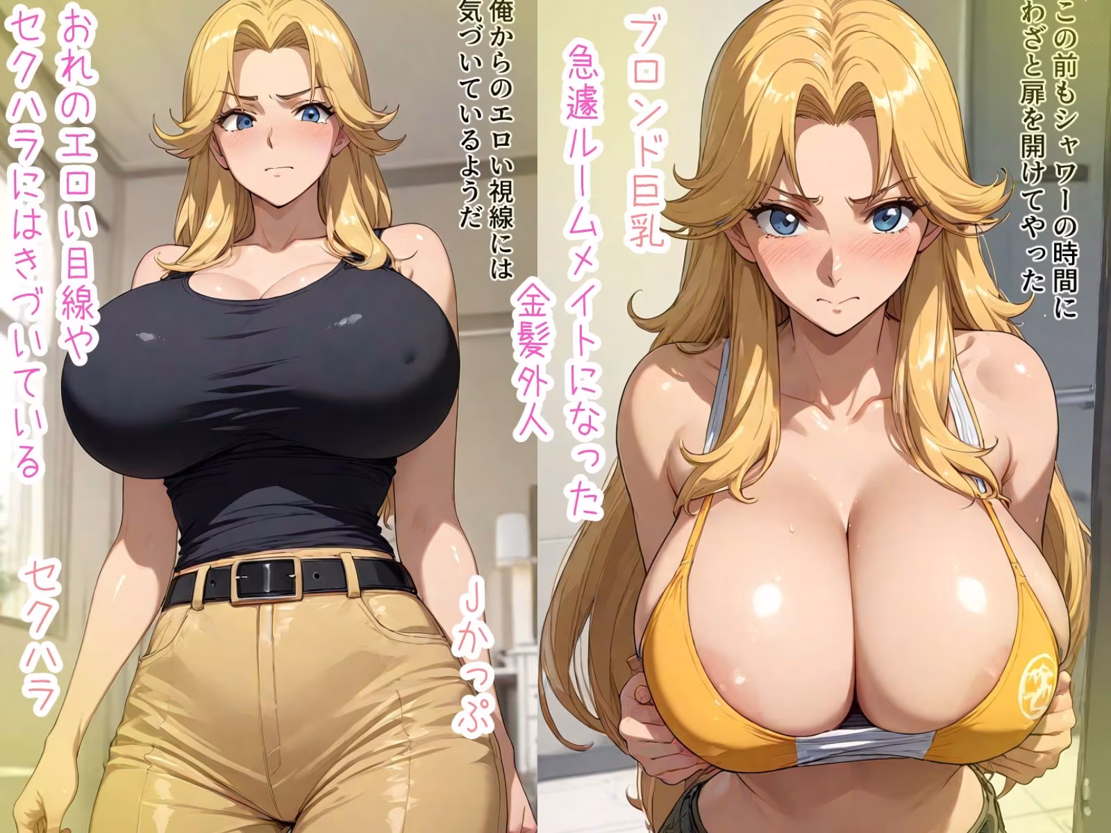 ブロンドでかぱいルームメイト