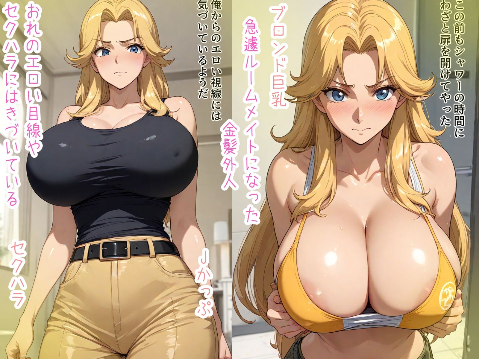 ブロンドでかぱいルームメイト