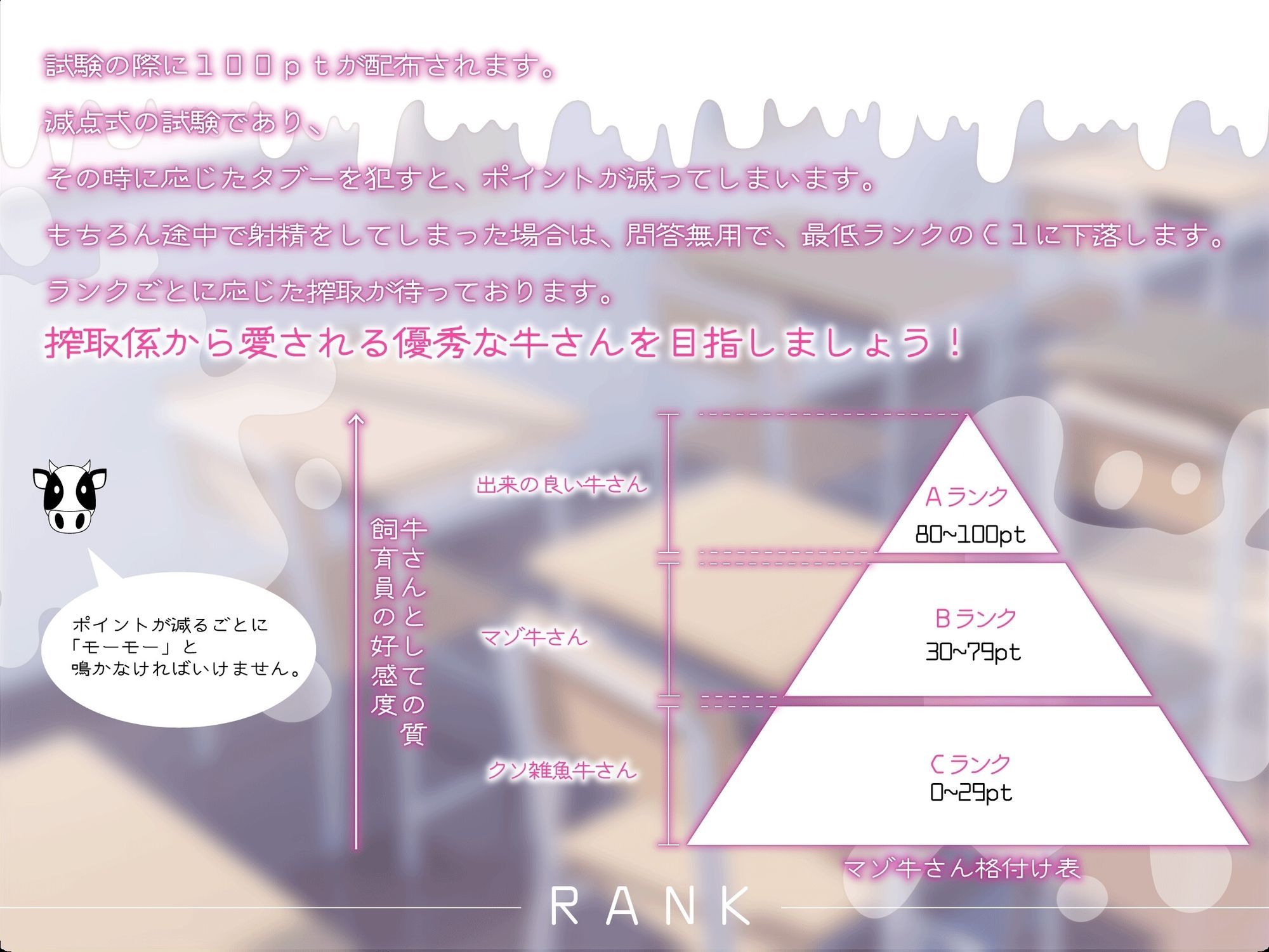 ［たっぷり長時間×マゾ査定×JKハーレム］ミルクだらだら格付けオナニー 君はどれくらい優秀な牛さんなのかな？ ほら。モ〜〜っと出せ♪